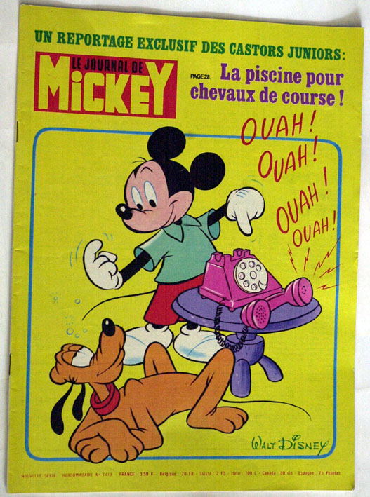 {08923} Le Journal De Mickey Nouvelle Série N° 1410         TBE       " En Baisse " - Journal De Mickey