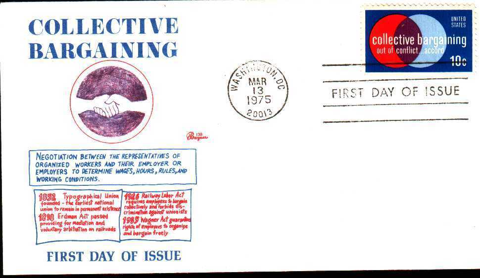 Usa 1975 Fdc  Collective Bargaining banque Monnaie - Coins