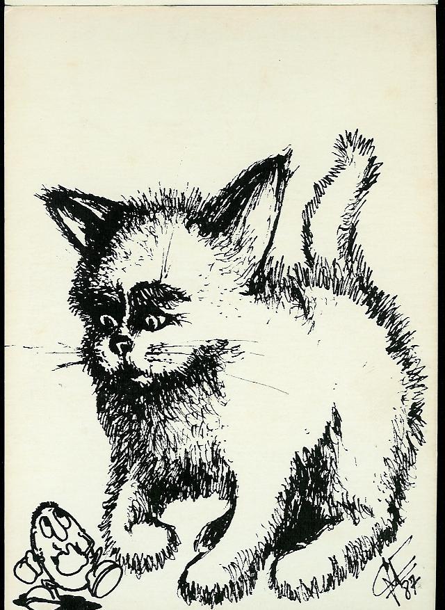 CP SIZI - N° 438 - ILLUSTRATEUR Georges Nemoz - Minette Chat Hute - 1987 - 150 Exemplaires - Sizi