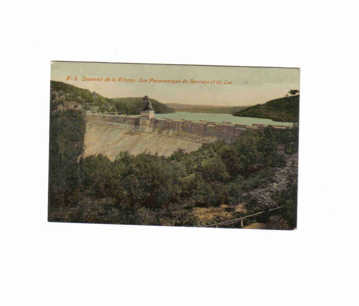 Souvenir De La Gileppe Vue Panoramique Couleur - Gileppe (Stuwdam)