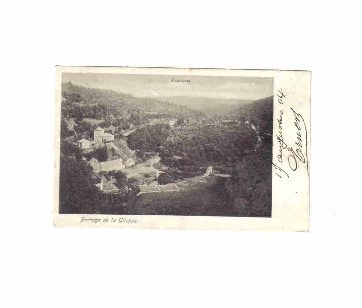 Barrage De La Gileppe Panorama 1904 - Gileppe (Barrage)