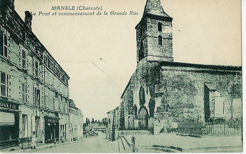 MANSLE - Le Pont Et Commencement De La Grande Rue. - Mansle