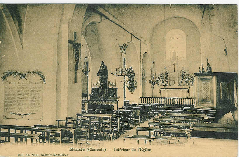 MANSLE - Intérieur De L'Eglise. - Mansle