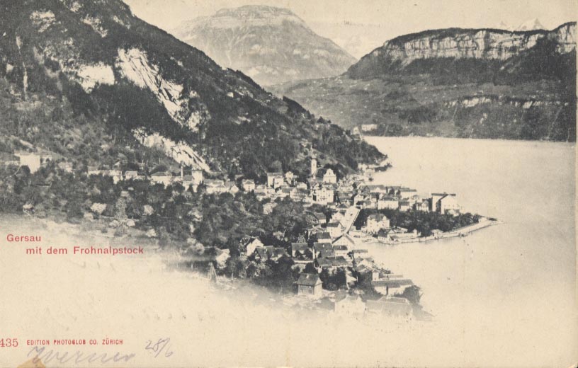 Suisse Gersau Mit Dem Frohnalpstock Belle Petite Carte - Gersau