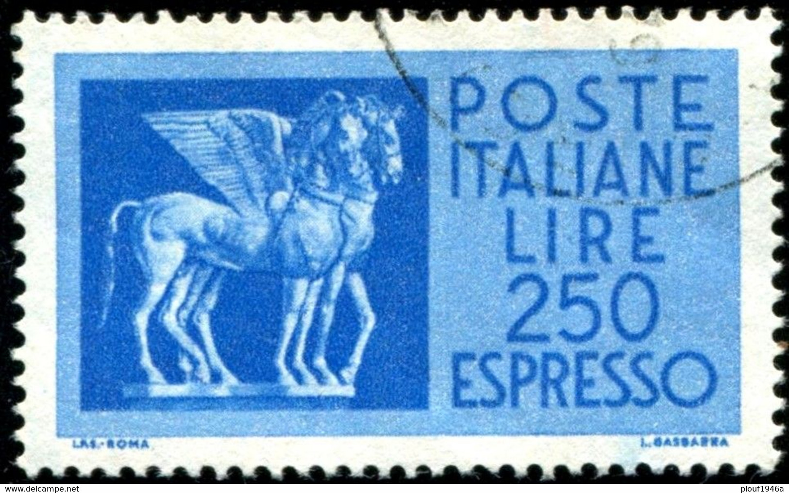Pays : 247,1 (Italie : République) Yvert Et Tellier N° : Ex   46 (o) - Express/pneumatic Mail