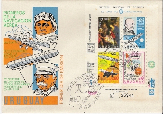 URUGUAY / Cachet Spécial Sur Lettre / 21.07.1977 - Amérique Du Sud