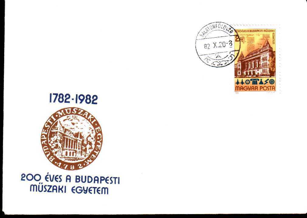 Hongrie 1982 Fdc Musée Budapest 1782 1982 - Museos