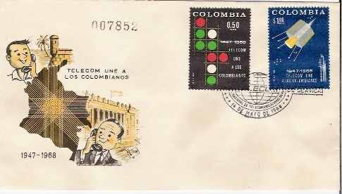 COMLOMBIE / Cachet Sur Spécial Lettre /  14.05.1968 - Südamerika