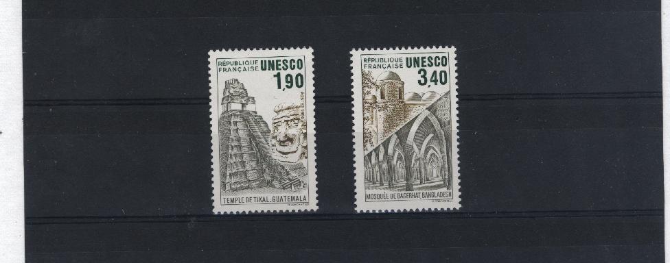 TIMBRES De SERVICE - 1986 - U.N.E.S.C.O N°91-92 Neuf Sans Trace De Charniére Côte 3.25 Euros - Ungebraucht