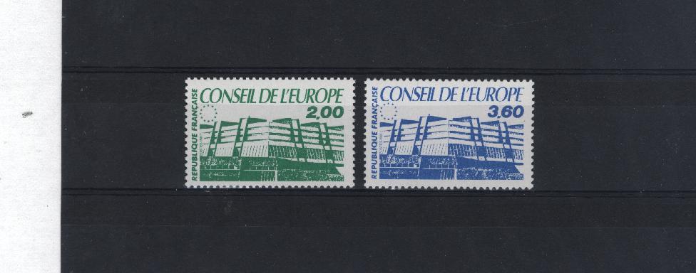 TIMBRES De SERVICE - 1987 - Conseil De L´Europe N°96-97 Neuf Sans Trace De Charniére Côte 3.25 Euros - Ungebraucht