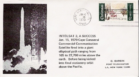 USA/ CAPE CANAVERAL / INTELSAT 3 / 15.01.1970 - Estados Unidos