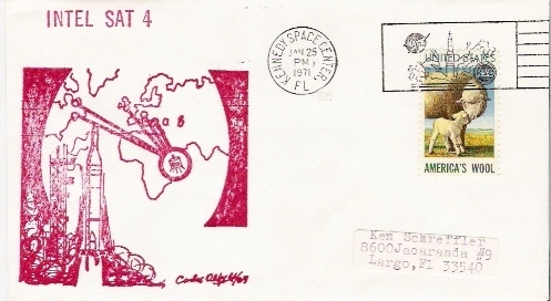 USA / KENNEDY SPACE CENTER / INTELSAT 4 / 25.01.1971 - Stati Uniti