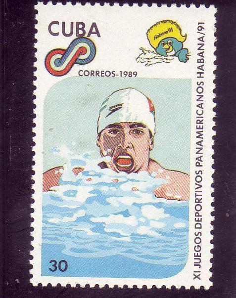 CUBA  N°2994  **     Natation - Schwimmen