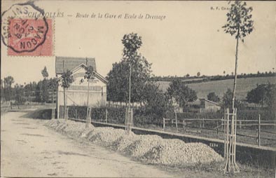 71 Charolles Route De La Gare Et école De Dressage  Belle Carte - Charolles