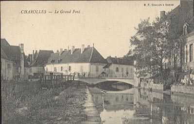 71 Charolles Le Grand Pont  Belle Carte Petite Animation - Charolles