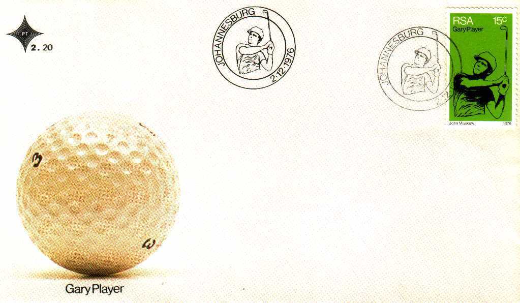 Afrique Du Sud 1976 Fdc Golf Gary Player  - Golf