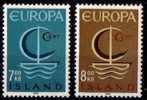Ijsland Islande Yvertn° 359-60 *** MNH Cept 1966 Cote 4,50 Euro - Unused Stamps