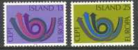 Ijsland Islande Yvertn° 424-25 *** MNH Cept 1973 Cote 7 Euro - Unused Stamps