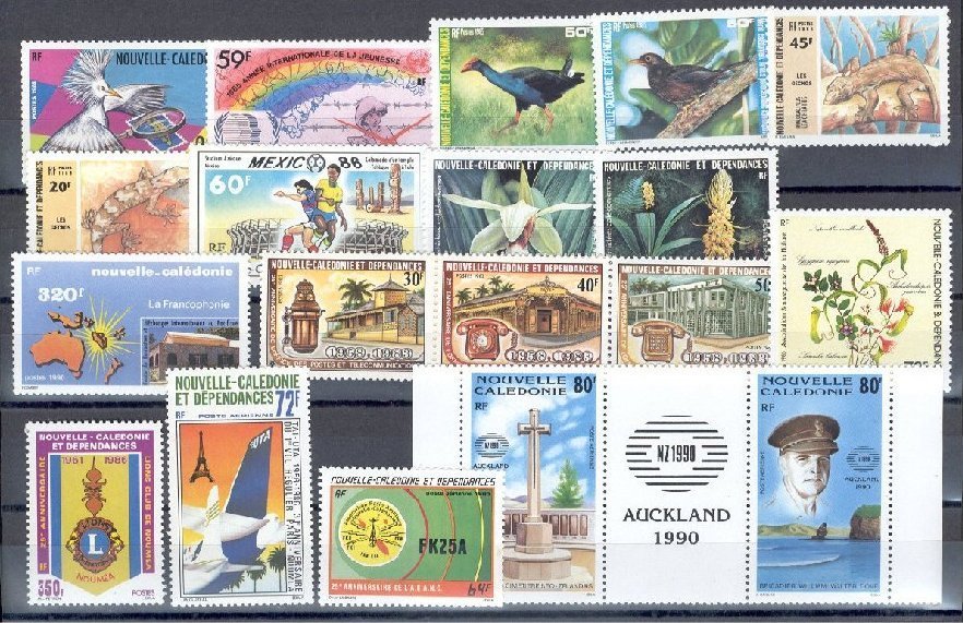 NEW CALEDONIA - VERY NICE GROUP ALL NEVER HINGED ** 1986-1990 - Autres & Non Classés