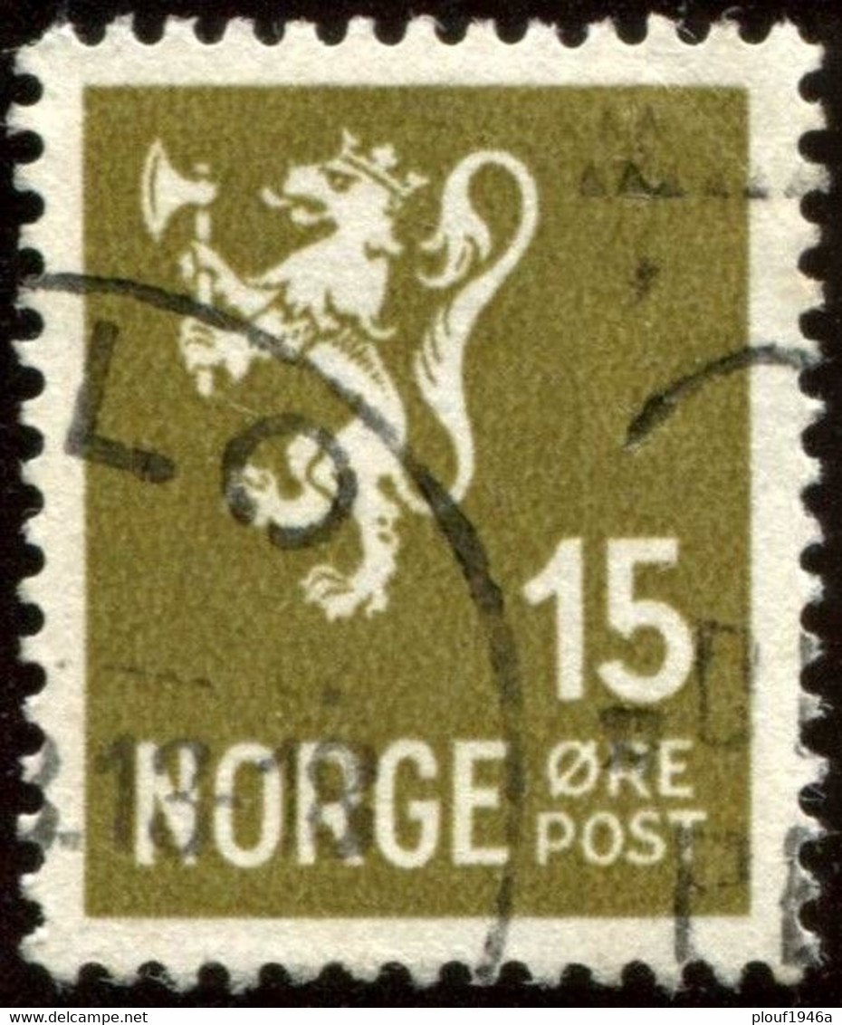 Pays : 352,02 (Norvège : Haakon VII)  Yvert Et Tellier N°:   228 (o) - Gebruikt