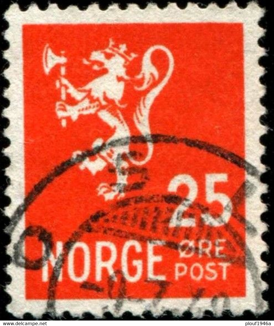 Pays : 352,02 (Norvège : Haakon VII)  Yvert Et Tellier N°:   289 (o) - Used Stamps
