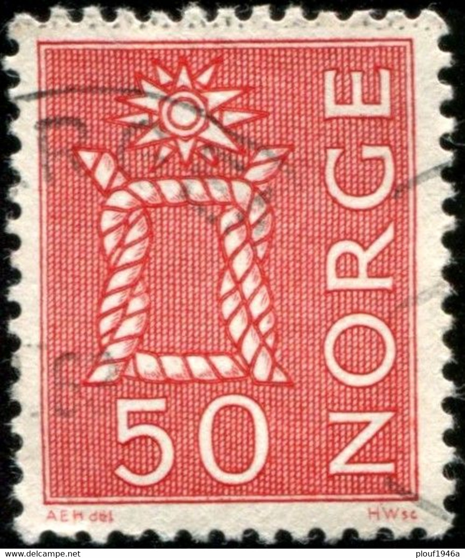 Pays : 352,03 (Norvège : Olav V)  Yvert Et Tellier N°:   443 (o) - Used Stamps