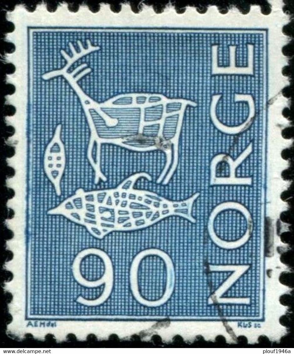 Pays : 352,03 (Norvège : Olav V)  Yvert Et Tellier N°:   449 A (o) - Used Stamps