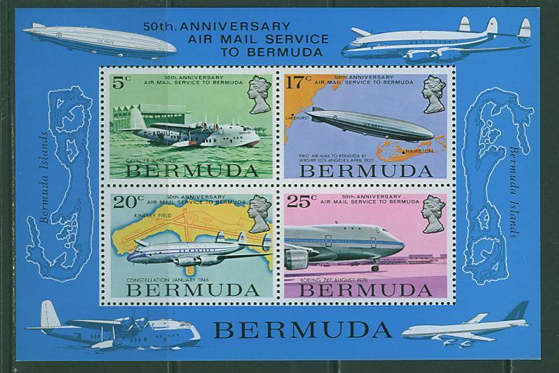 CC0006 Zeppelin Hydravion Boeing 747 Bloc 2 Bermudes 1975 Neuf ** - Andere (Lucht)