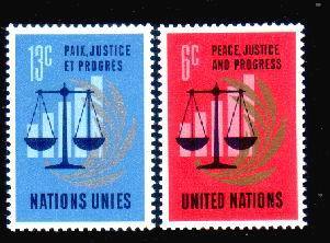 United Nations,Peace,Justice And Progress,mint Stamps. - Other & Unclassified