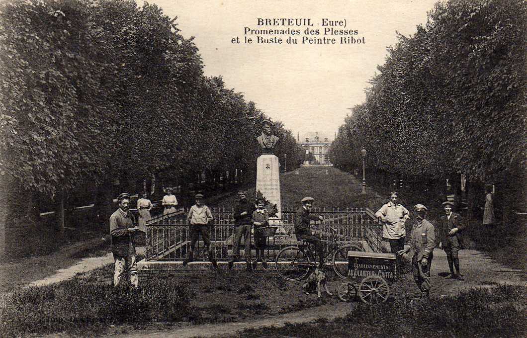27 BRETEUIL Promenade Des Plesses, Livreur Au Planteur De Caiffa, Beau Plan, Ed Chesnot, 191? - Breteuil