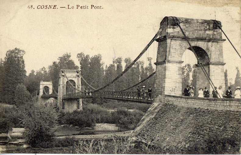 COSNE--1913--Le Petit Pont( Animation) N°68 Pas De Nom D´éd,ni De Collec - Cosne Cours Sur Loire