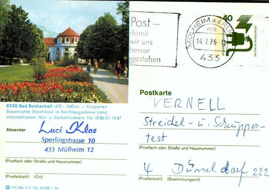 70000 - Entier Postal - Carte Postale D'allemagne - Postkart - 8230 Bad Reichenhall - Otros & Sin Clasificación