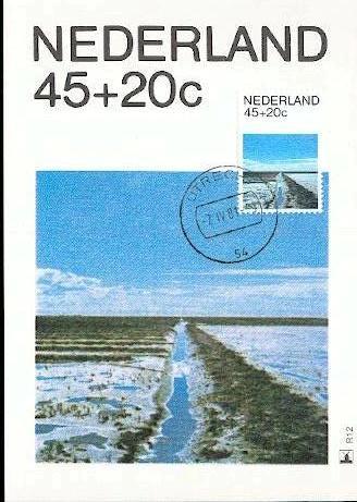 PAYS BAS CARTE MAXIMUM NUM.YVERT 1146 PAYSAGE HOLLANDAIS - Cartes-Maximum (CM)