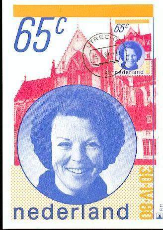 PAYS BAS CARTE MAXIMUM NUM.YVERT 1145 REINE BEATRIX - Cartoline Maximum