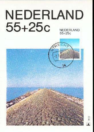 PAYS BAS CARTE MAXIMUM NUM.YVERT 1147 PAYSAGE HOLLANDAIS - Cartoline Maximum