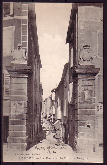 HERAULT - Lodeve - Laporte Et La Rue De Lergue - Lodeve