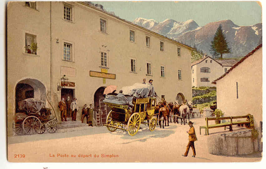 M516 - La Poste Au Départ Du Simplon - *Malle-poste* - Simplon