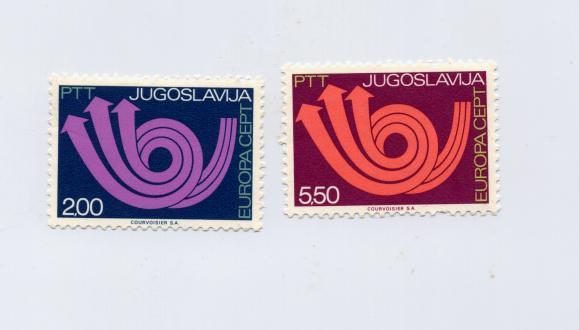Yougoslavie N° 1390 Et 1391 Europa 1973 - 1973