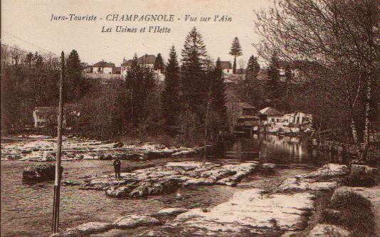 CPA De CHAMPAGNOLE - Vue Sur L'Ain, Les Usines Et L'Ilette. - Champagnole