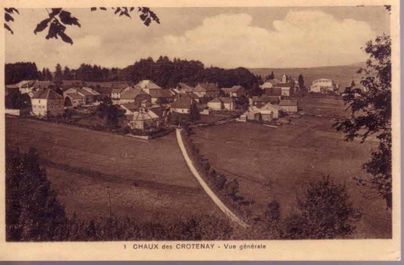 CPA DE CHAUX DES CROTENAY - VUE GENERALE - Champagnole