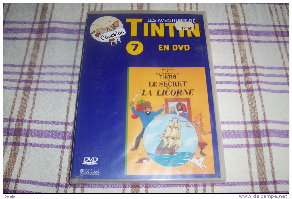 Lot De 3  Dvd Les Aventures De Tintin Vol 1 Le Lotus Bleu Vol 2 Tintin Au Tibet+LE SECRET DE LA LICORNE - Dessin Animé