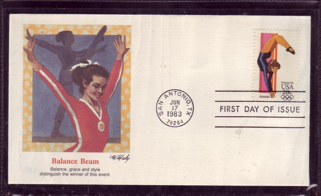 USA  FDC  JO 1984   Gymnastique - Gymnastik