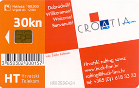 DOBRA - Rafting ( Croatia Old Chip Card ) * Kayak Kayaking Canoe Canoeing Kayac Kanu Canu River Dobra Croatia Kroatien - Croatia