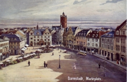 Darmstadt,  Marktplatz - Darmstadt