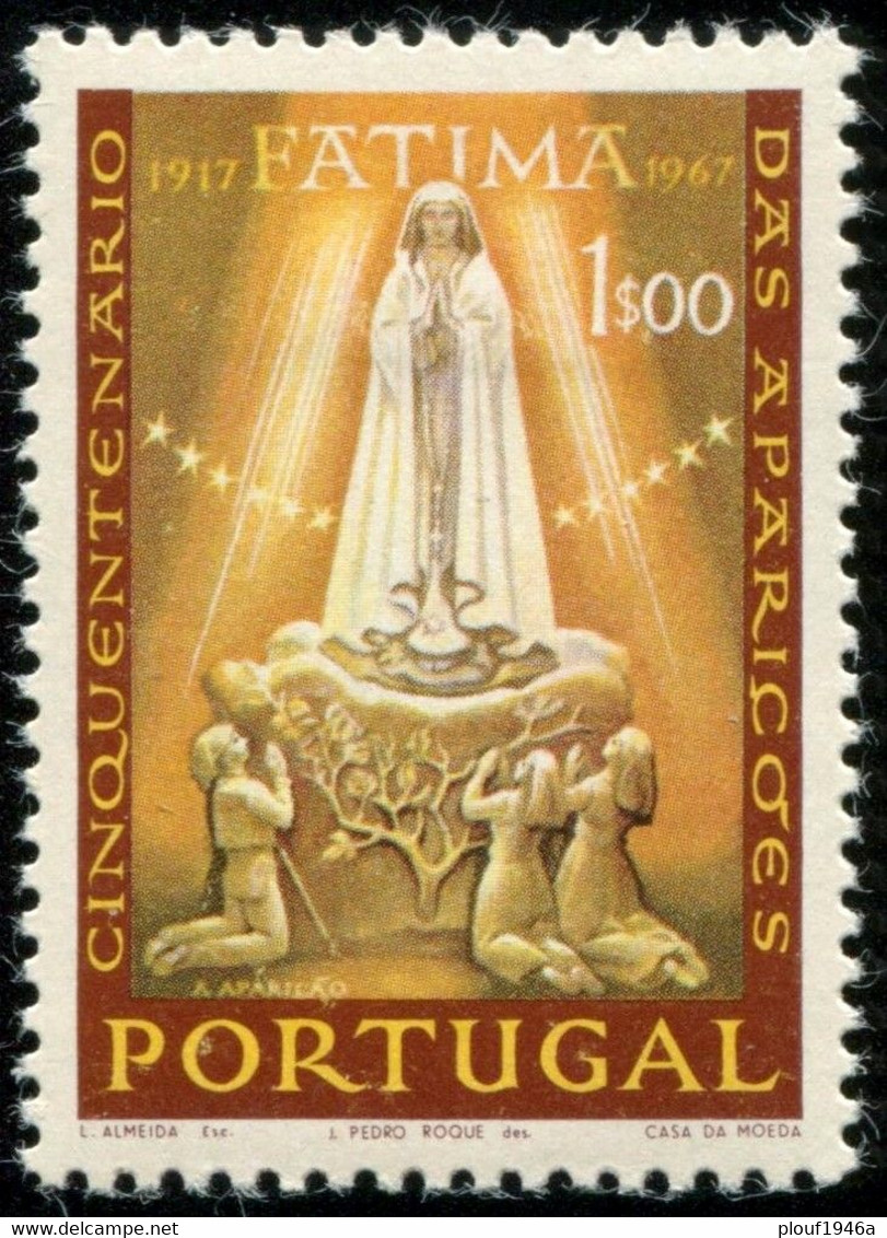 Pays : 394,1 (Portugal : République)  Yvert Et Tellier N° : 1010 (*) - Neufs