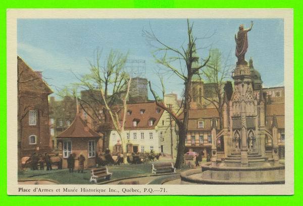 QUÉBEC - PLACE D'ARMES ET MUSÉE HISTORIQUE INC - PECO - ANIMÉE - - Québec - La Cité