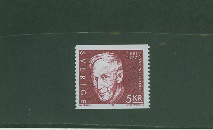 3S0381 Ernst Wigforss 1116 Suede 1981 Neuf ** - Unused Stamps