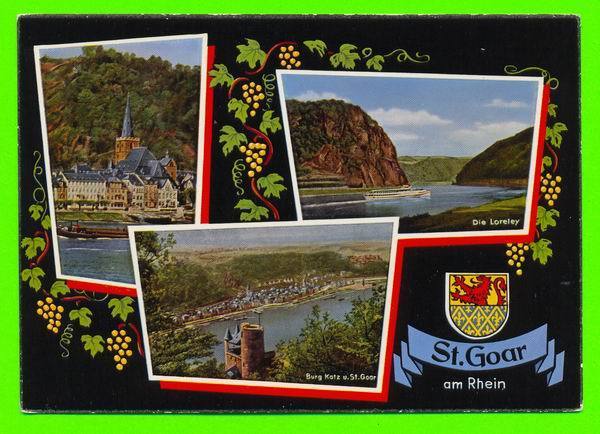 ST. GOAR AM RHEIN - CARD NEVER BEEN USE - 3 MULTI VUES - - Rhein-Hunsrueck-Kreis