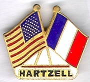 Drapeau Francais Et Americain . Hartzell - Villes