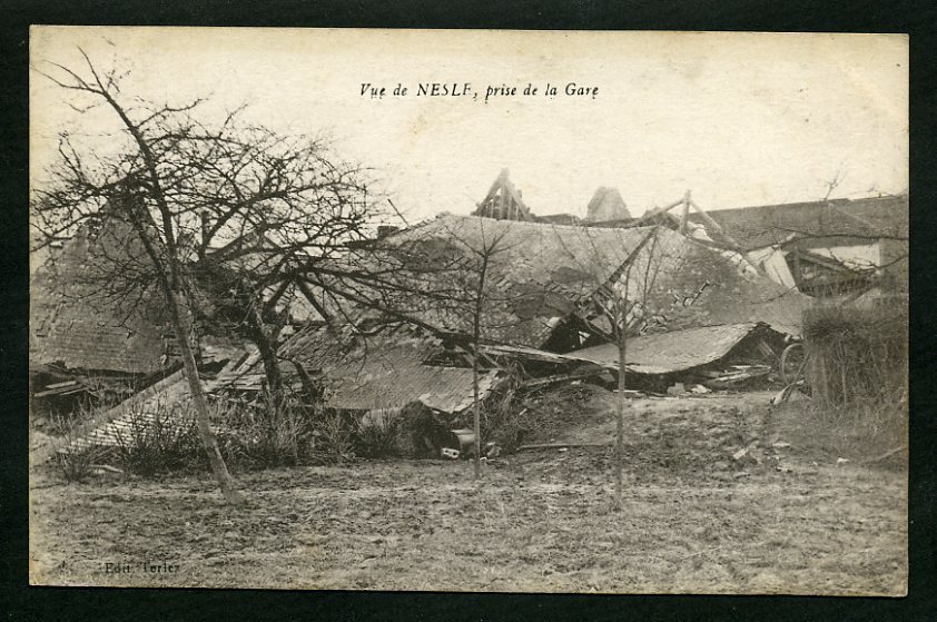 80 - NESLE - Vue De Nesle, Prise De La Gare - Nesle